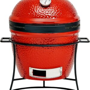 Kamado Joe KJ13RH Joe Jr Charcoal Grill, Blaze Red