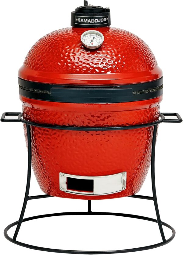 Kamado Joe KJ13RH Joe Jr Charcoal Grill, Blaze Red