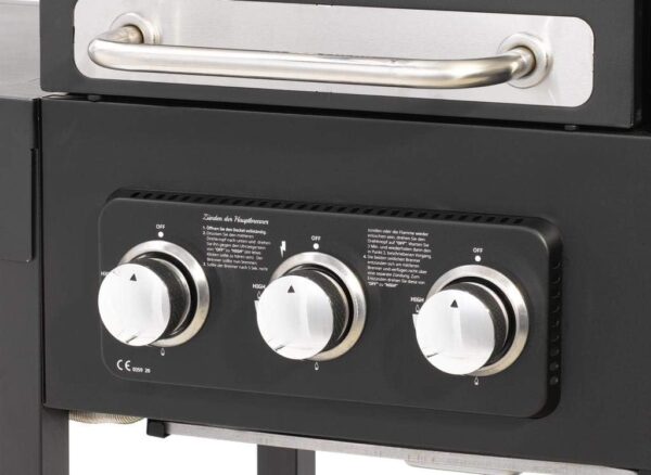 CosmoGrill Hybrid 4 Burner Barbecue DUO Dual Fuel BBQ 3+1 Gas Grill & Charcoal Smoker BBQ Grill - Image 3