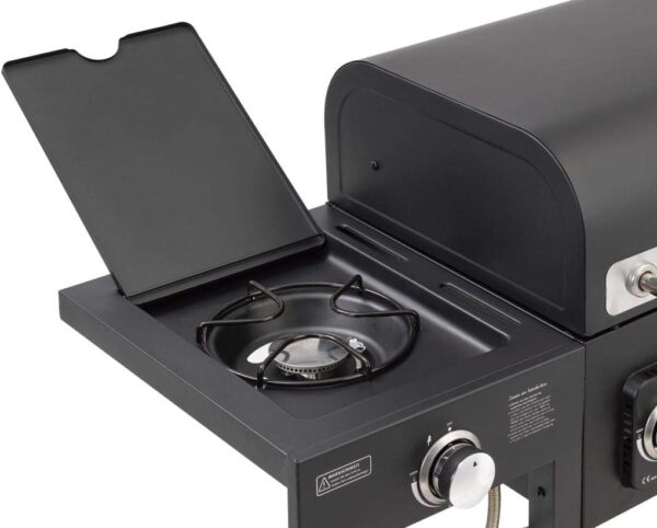 CosmoGrill Hybrid 4 Burner Barbecue DUO Dual Fuel BBQ 3+1 Gas Grill & Charcoal Smoker BBQ Grill - Image 7