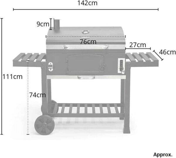 SPRING SALE! CosmoGrill Outdoor XXL Smoker Barbecue - Image 4